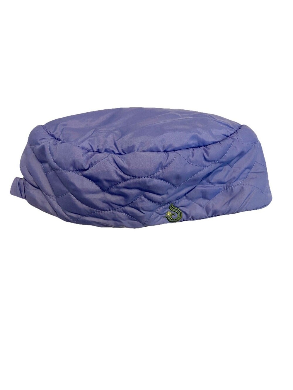 Isis For Women Quilted Winter Hat Purple Lavender Flat Beanie Ponytail Cap